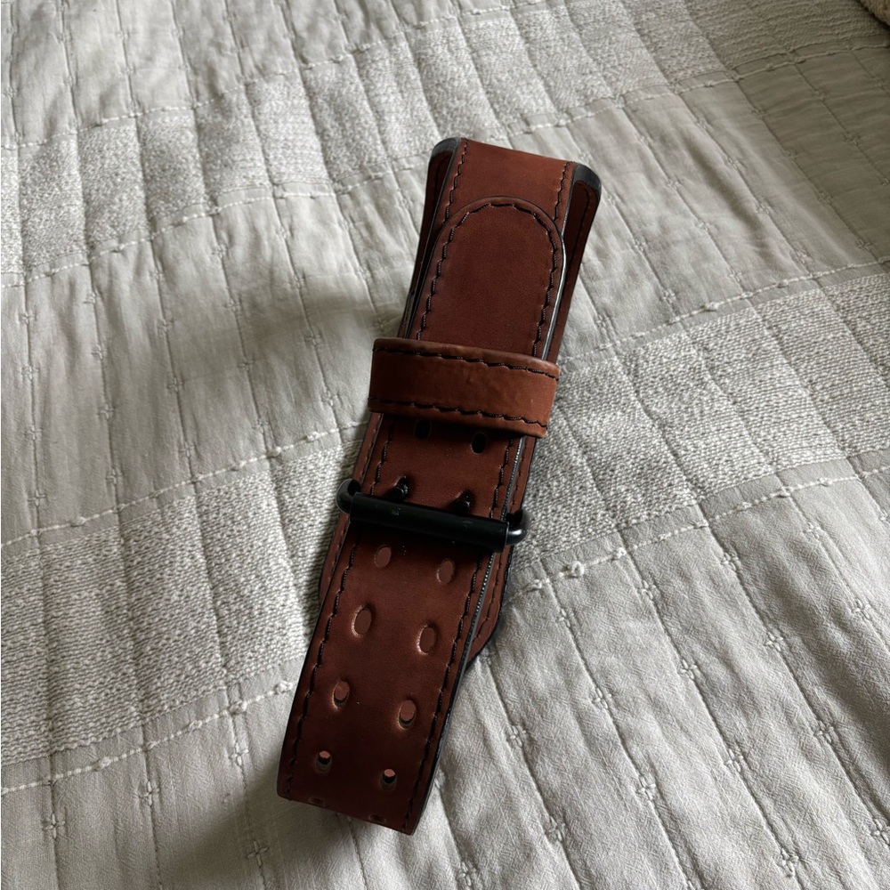 Men's Brown Leather lifting belt